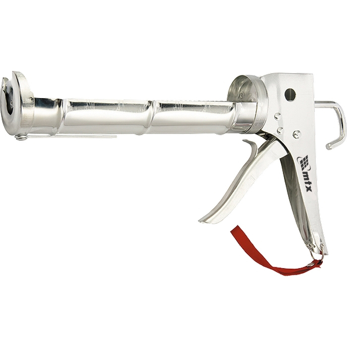 Pistolet do uszczelniacza, 310 ml, "polotwarty", chromowany, zebatka 7 mm MTX